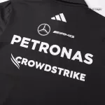 Mercedes AMG Petronas F1 Black Team Polo Shirt 2025 - thejerseys