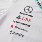 Mercedes AMG Petronas F1 Racing Team White T-Shirt 2025 - thejerseys