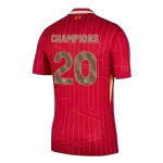 [Super Quality] Men's Liverpool CHAMPIONS #20 Home Soccer Jersey Champion Edition 2024/25 - thejerseys