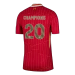 Liverpool CHAMPIONS #20 Home Match Jersey 2024/25 Champion Edition - thejerseys
