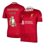 [Super Quality] Men's Liverpool Home Soccer Jersey CHAMPIONS 24/25 - thejerseys