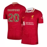 Liverpool CHAMPIONS #20 Home Match Jersey 2024/25 Champion Edition - thejerseys