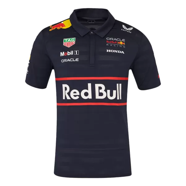 Red Bull F1 Navy Team Polo Shirt 2025 - thejerseys