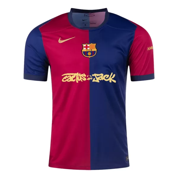 Men's Barcelona X Travis Scott Home Soccer Jersey 2024/25 - thejerseys