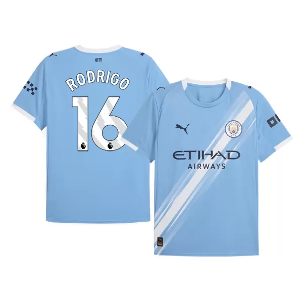 Men's Manchester City RODRIGO #16 Home Soccer Jersey 2025/26 - thejerseys