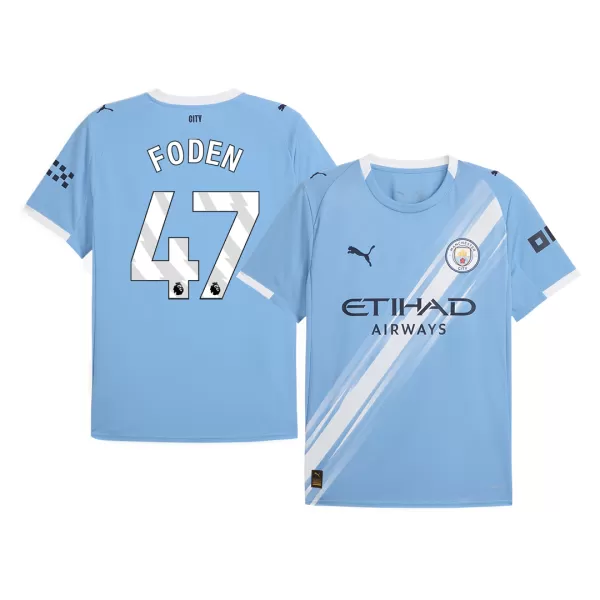 Men's Manchester City FODEN #47 Home Soccer Jersey 2025/26 - thejerseys