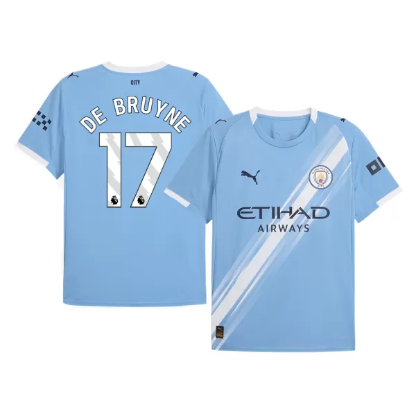 Men's Manchester City DE BRUYNE #17 Home Soccer Jersey 2025/26 - thejerseys
