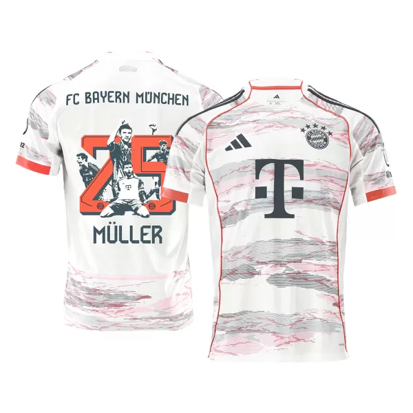 Men's Bayern Munich MÜLLER Special #25 Away Soccer Jersey 2025/26 - thejerseys