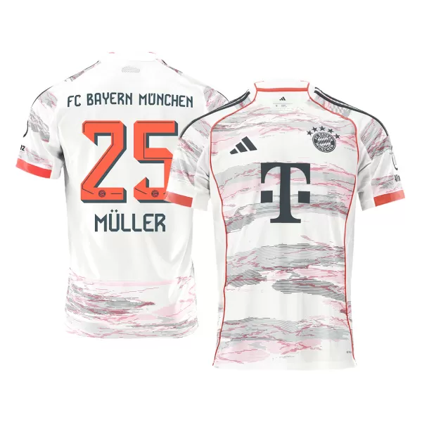 Men's Bayern Munich MÜLLER #25 Away Soccer Jersey 2025/26 - thejerseys