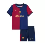 Kid's Barcelona X Travis Scott Home Jersey Kit(Jersey+Shorts) 2024/25 - thejerseys