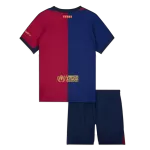 Kid's Barcelona X Travis Scott Home Jersey Kit(Jersey+Shorts) 2024/25 - thejerseys