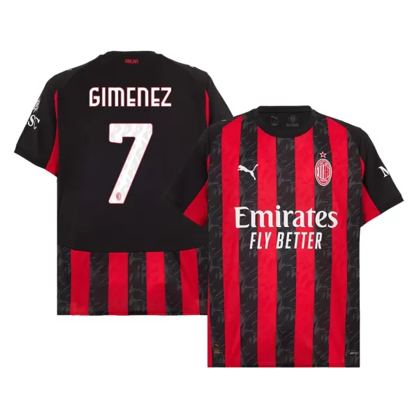 AC Milan GIMENEZ #7 Home Jersey 2025/26 - thejerseys