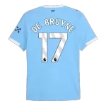 DE BRUYNE #17 Authentic Manchester City Home Soccer Jersey 2025/26 Blue - thejerseys