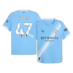 Manchester City FODEN #47 Home Soccer Jersey 2025/26 - thejerseys