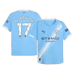 DE BRUYNE #17 Authentic Manchester City Home Soccer Jersey 2025/26 Blue - thejerseys