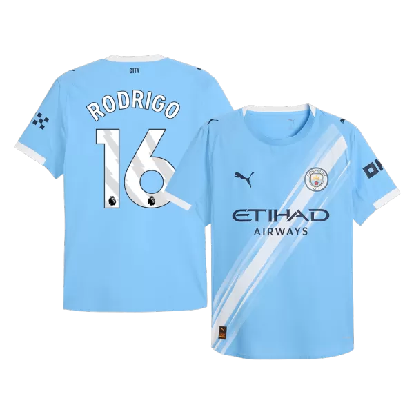 RODRIGO #16 Manchester City Home Match Jersey 2025/26 - thejerseys