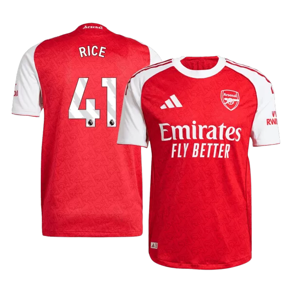 RICE #41 Arsenal Home Match Jersey Player Version 2025/26 - thejerseys