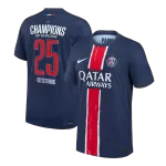 PSG CHAMPIONS #25 Home Match Jersey 2024/25 Champion Edition - thejerseys