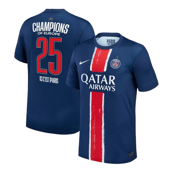 PSG CHAMPIONS #25 Home Jersey Champion Edition 2024/25 - thejerseys