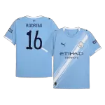 Men's Manchester City RODRIGO #16 Home Soccer Jersey World Cup 2025/26 - thejerseys