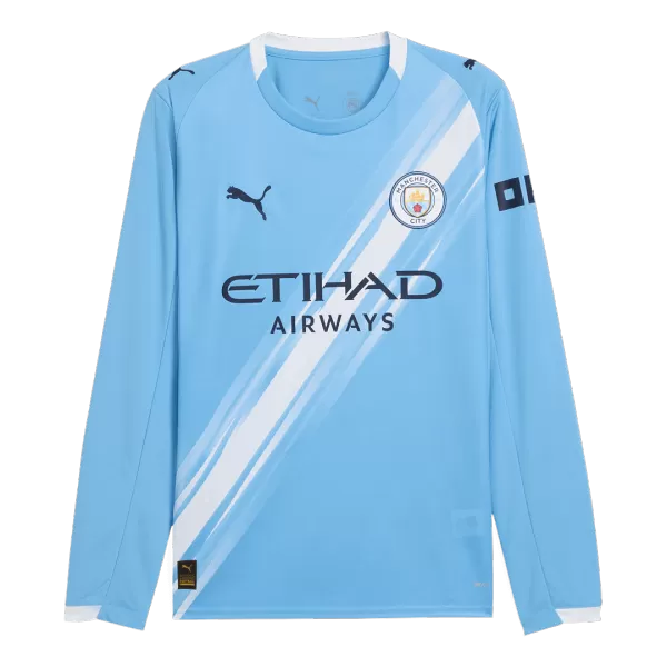 Manchester City Home Long Sleeve Jersey 2025/26 - thejerseys
