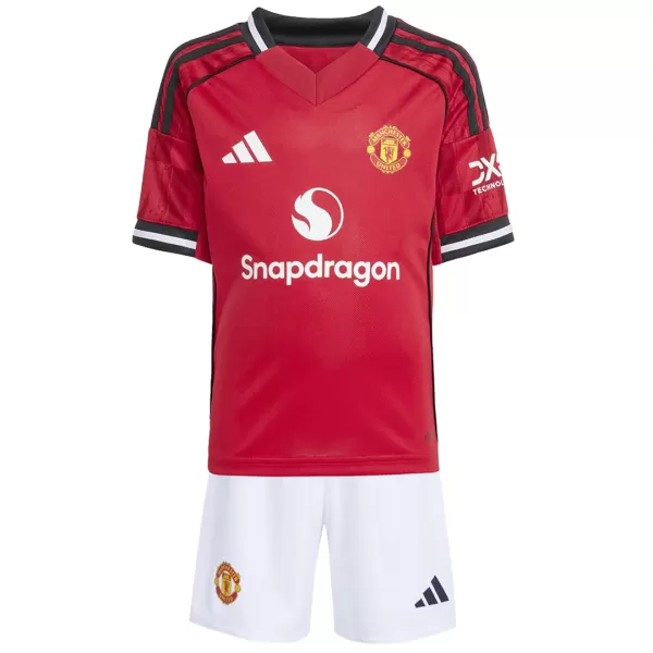 Kids Manchester United Home Jersey Kit 2025/26 - thejerseys