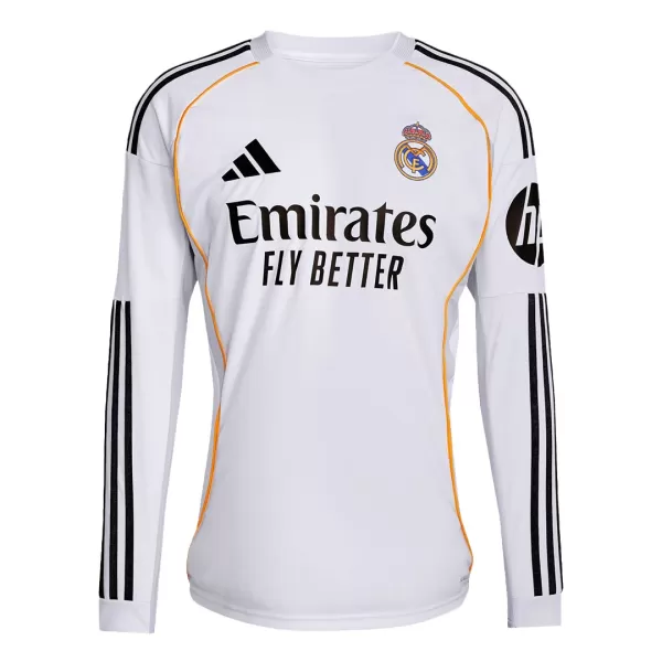 Real Madrid Home Long Sleeve Jersey 2025/26 - thejerseys