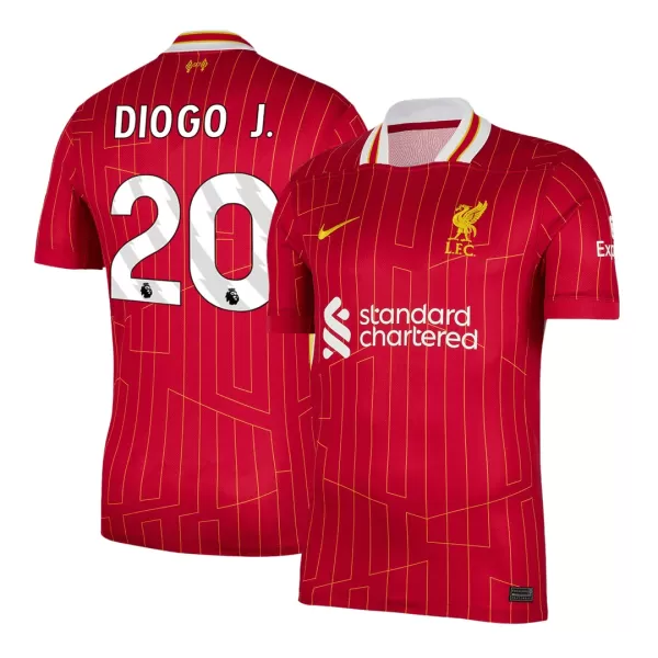 DIOGO J. #20 Liverpool Home Jersey 2024/25 - thejerseys
