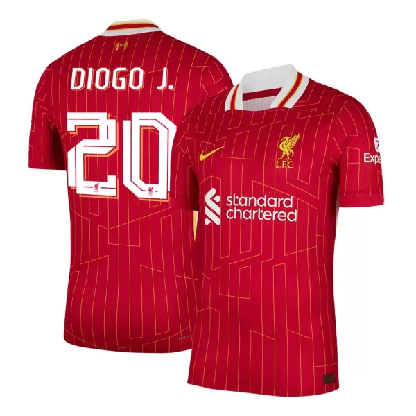 DIOGO J. #20 Liverpool Home Match Jersey Player Version 2024/25 - UCL - thejerseys