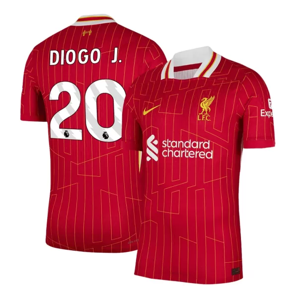 DIOGO J. #20 Liverpool Home Match Jersey Player Version 2024/25 - thejerseys