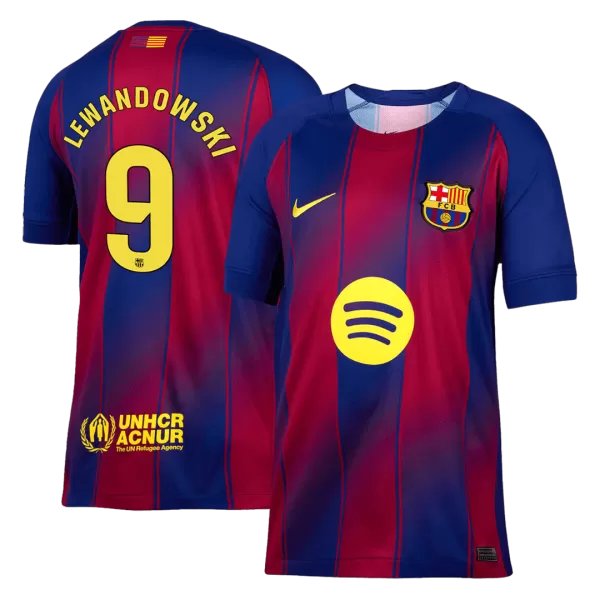 LEWANDOWSKI #9 Barcelona Home Jersey 2025/26 - thejerseys