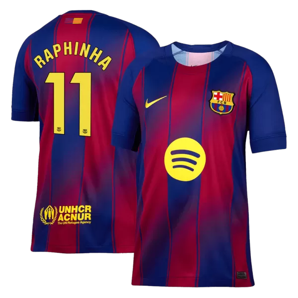 RAPHINHA #11 Barcelona Home Jersey 2025/26 - thejerseys