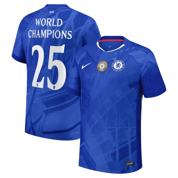 WORLD CHAMPIONS #25 Chelsea Home Match Jersey Player Version 2025/26 - with chest badge - thejerseys
