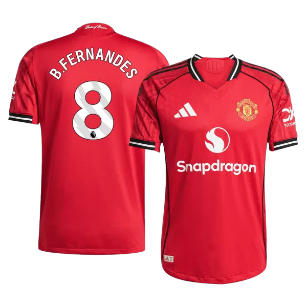 B.FERNANDES #8 Manchester United Home Match Jersey Player Version 2025/26 - thejerseys
