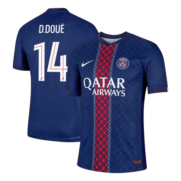 D.DOUÉ #14 PSG Home Match Jersey Player Version 2025/26 - thejerseys