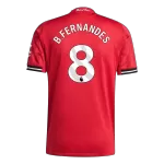 B.FERNANDES #8 Manchester United Home Match Jersey Player Version 2025/26 - thejerseys
