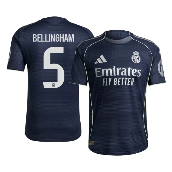 BELLINGHAM #5 Real Madrid Away Match Jersey Player Version 2025/26 - thejerseys