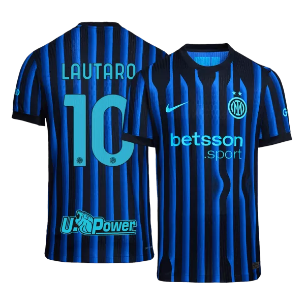 LAUTARO #10 Inter Milan Home Match Jersey Player Version 2025/26 - thejerseys