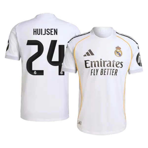 HUIJSEN #24 Real Madrid Home Match Jersey Player Version 2025/26 - thejerseys