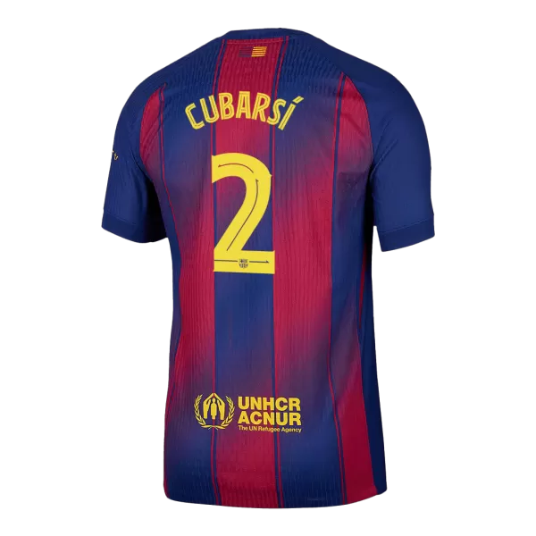 CUBARSÍ #2 Barcelona Home Match Jersey Player Version 2025/26 - UCL - thejerseys