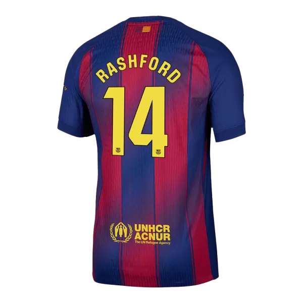 RASHFORD #14 Barcelona Home Match Jersey Player Version 2025/26 - thejerseys