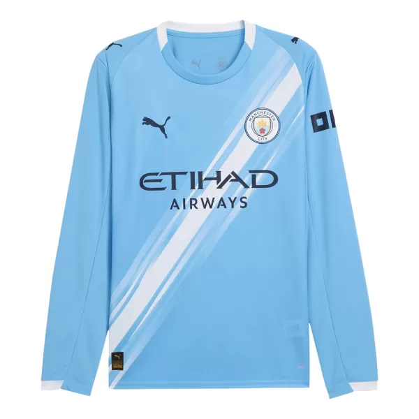 Manchester City Home Long Sleeve Jersey 2025/26 - thejerseys