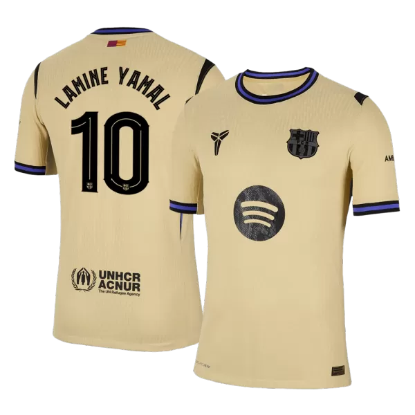 LAMINE YAMAL #10 Barcelona Away Match Jersey Player Version 2025/26 - UCL - thejerseys