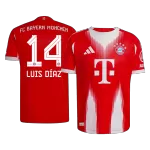LUIS DÍAZ #14 Bayern Munich Home Match Jersey Player Version 2025/26 - thejerseys