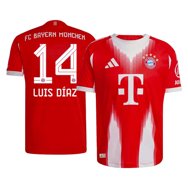 LUIS DÍAZ #14 Bayern Munich Home Match Jersey Player Version 2025/26 - thejerseys