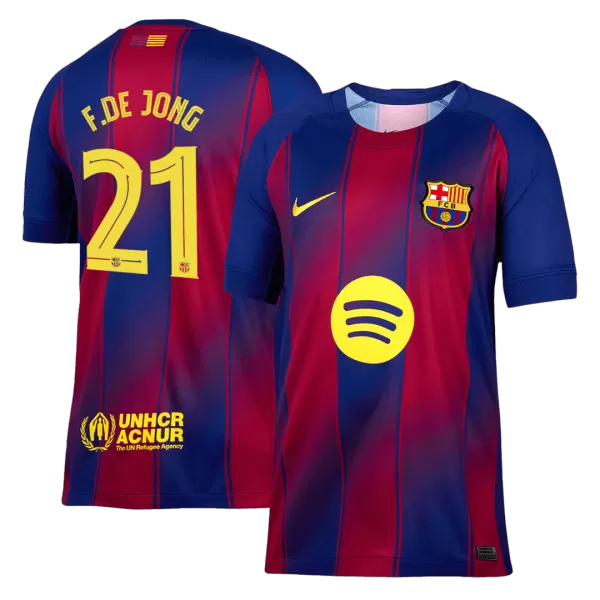F.DE JONG #21 Barcelona Home Jersey 2025/26 - UCL - thejerseys