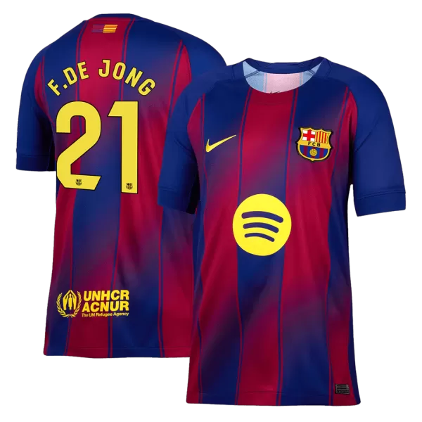 F.DE JONG #21 Barcelona Home Jersey 2025/26 - thejerseys