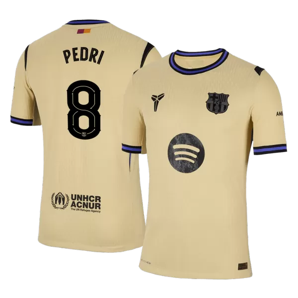 PEDRI #8 Barcelona Away Match Jersey Player Version 2025/26 - UCL - thejerseys