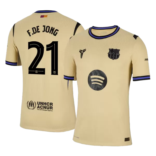 F.DE JONG #21 Barcelona Away Match Jersey Player Version 2025/26 - UCL - thejerseys