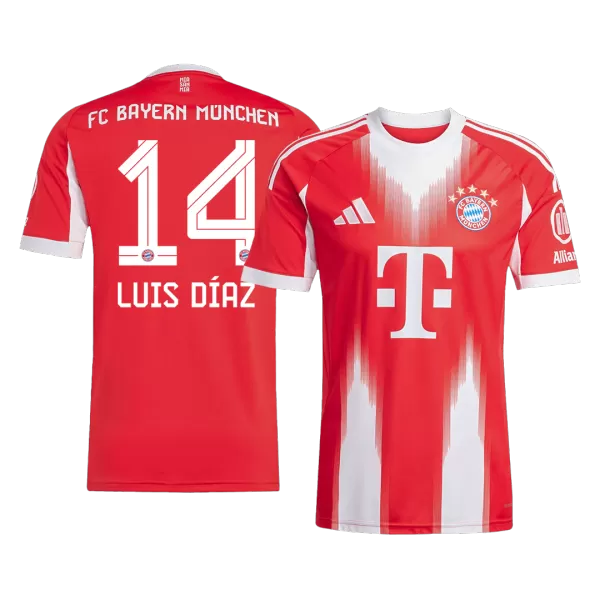 LUIS DÍAZ #14 Bayern Munich Home Jersey 2025/26 - thejerseys